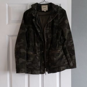 canvas thigh length jacket
